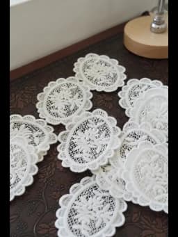 10Pcs/Lot White Cotton Organza Embroidery Fabric Lace Patch Trim Clothes Wedding Dress Diy Applique Scrapbooking NL359