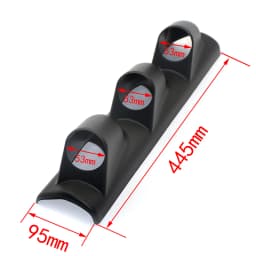 Dragon Gauge 2" 52mm Universal Black Single/Double /Triple Left/Right Hand Holes Dash Gauge Meter Pod Mount Holder