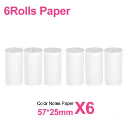 57*25MM Thermal Paper Label Sticker Adhesive Rolls Paper For Mini Printer Instant Print Kids Camera Printing Paper Replacement