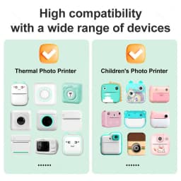 57*25MM Thermal Paper Label Sticker Adhesive Rolls Paper For Mini Printer Instant Print Kids Camera Printing Paper Replacement