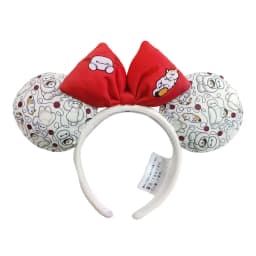 2025 Disney Princess Seris Mickey Mouse Headband Disneyland Minnie Ears PU Leather Headwear Children Girl Toys Decoration