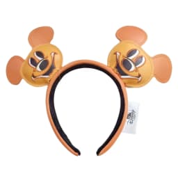 2025 Disney Princess Seris Mickey Mouse Headband Disneyland Minnie Ears PU Leather Headwear Children Girl Toys Decoration