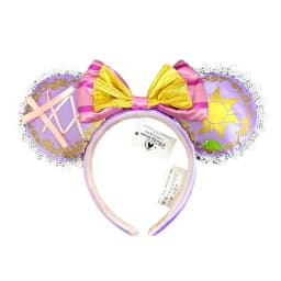 2025 Disney Princess Seris Mickey Mouse Headband Disneyland Minnie Ears PU Leather Headwear Children Girl Toys Decoration