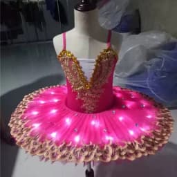 Ruoru Professional Ballerina Led Ballet Tutu For Child Children Kids Girls Adults Pancake Tutu Dance Costumes Ballet Dress Girls