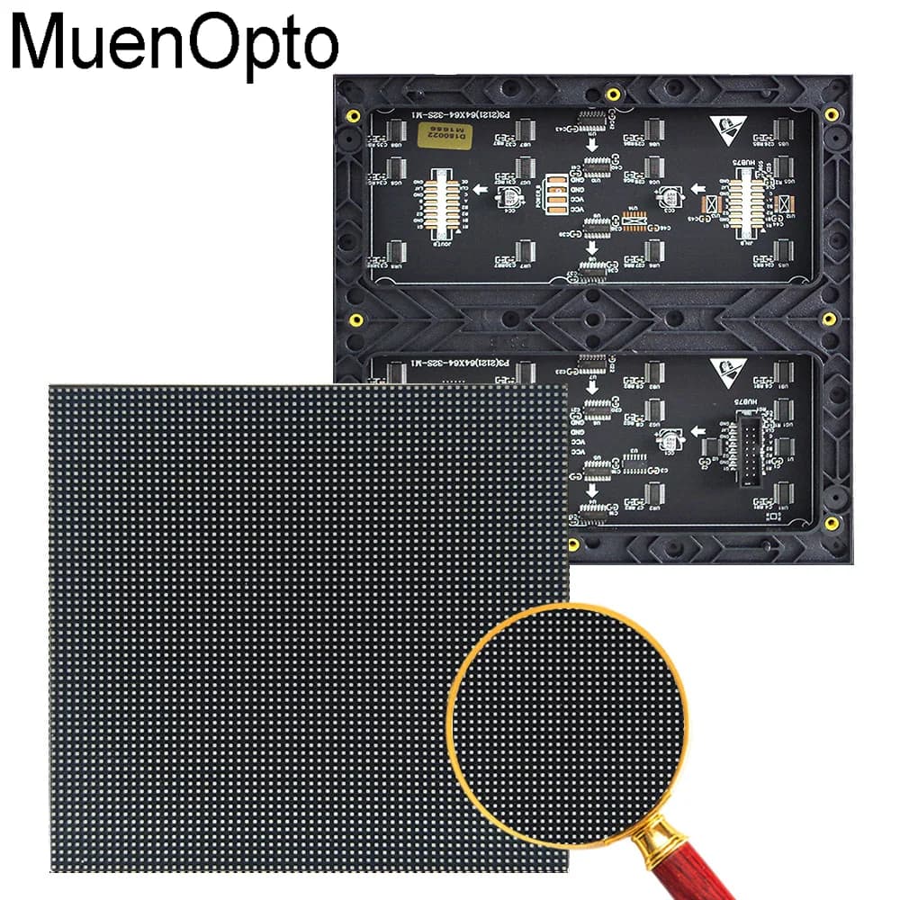 P3 Indoor 64x64 10 PCS 3 PCS 1 PCS Free Shipping LED Display Module Indoor Display Module 192x192mm 1 / 32 Scan RGB LED Screen
