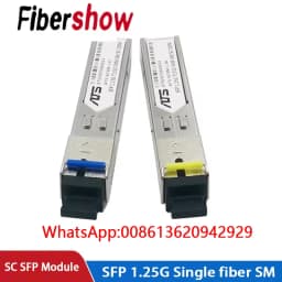 SFP Module SC Interface 1310/1550nm 1.25G BIDI Fiber Transceiver DDM Gigabit SFP Optical Module Compatible with H3C Cisco Huawei