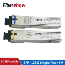 SFP Module SC Interface 1310/1550nm 1.25G BIDI Fiber Transceiver DDM Gigabit SFP Optical Module Compatible with H3C Cisco Huawei
