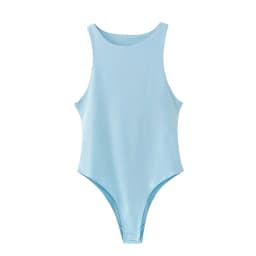 2024 summer solid sexy bodycon women bodysuits female 4 color green slim casual bodysuit chic lady club short playsuits femme