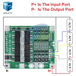 BMS 4S 3.2V 3.7V 30A LiFePO4 / Lithium Battery Charge Protection Board 12.8V 14.4V 18650 32650 Battery Packs With Balance