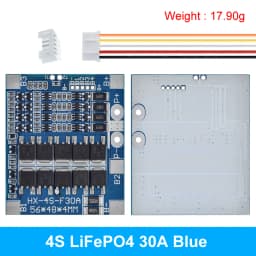 BMS 4S 3.2V 3.7V 30A LiFePO4 / Lithium Battery Charge Protection Board 12.8V 14.4V 18650 32650 Battery Packs With Balance