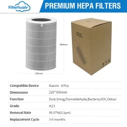 For Xiaomi 4 Pro Hepa Filter Replacement Filter for Xiaomi Mi Mijia Air Purifier 4 Pro Activated Carbon Filter PM2.5