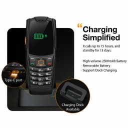 AGM M7 2+16G Volte Android Feature Phone Waterproof Touch Screen 2500mAh Cellphone with English Russian Keyboard