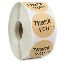 50-500pcs Merci Kraft Sticker French Thank You Fait Main Avec Amour DIY Multifunction Paper Label Adhesive Gift Seal Sticker