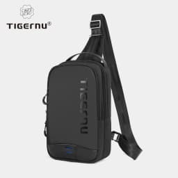 Tigernu Chest Bag For Men Cool Style Men Shoulder Bag 9.7inch IPad Bag Casual Male Crossbody Bag Lightweigt Mini Bags