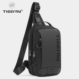 Tigernu Chest Bag For Men Cool Style Men Shoulder Bag 9.7inch IPad Bag Casual Male Crossbody Bag Lightweigt Mini Bags