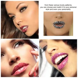 New Style Lip Tattoos Temporary Sticker, Eco Friendly Makeup Sticker Instant Art Sticker Transfer Makeup Tool Mix Style