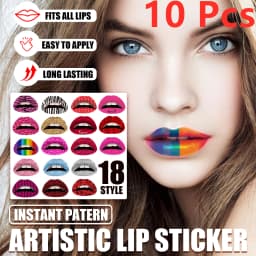 New Style Lip Tattoos Temporary Sticker, Eco Friendly Makeup Sticker Instant Art Sticker Transfer Makeup Tool Mix Style