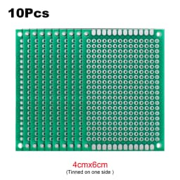 2Pcs PCB Prototype Board Circuit Universal Stripboard Prototyping Single Side 2x8 3x7 4x6 5x7 6x8 7x9 8x12 9x10 Soldering