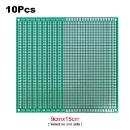 2Pcs PCB Prototype Board Circuit Universal Stripboard Prototyping Single Side 2x8 3x7 4x6 5x7 6x8 7x9 8x12 9x10 Soldering