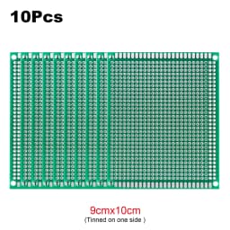 2Pcs PCB Prototype Board Circuit Universal Stripboard Prototyping Single Side 2x8 3x7 4x6 5x7 6x8 7x9 8x12 9x10 Soldering