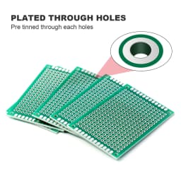 2Pcs PCB Prototype Board Circuit Universal Stripboard Prototyping Single Side 2x8 3x7 4x6 5x7 6x8 7x9 8x12 9x10 Soldering