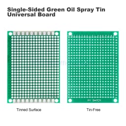 2Pcs PCB Prototype Board Circuit Universal Stripboard Prototyping Single Side 2x8 3x7 4x6 5x7 6x8 7x9 8x12 9x10 Soldering