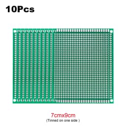2Pcs PCB Prototype Board Circuit Universal Stripboard Prototyping Single Side 2x8 3x7 4x6 5x7 6x8 7x9 8x12 9x10 Soldering