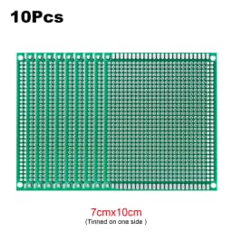 2Pcs PCB Prototype Board Circuit Universal Stripboard Prototyping Single Side 2x8 3x7 4x6 5x7 6x8 7x9 8x12 9x10 Soldering
