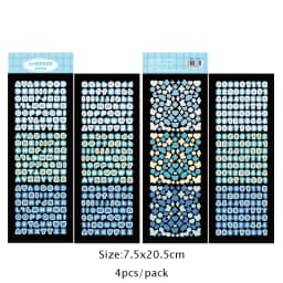 SKYSONIC Number & Letter Series Full Set Journal Stickers Decor Scrapbooking Materials Stationery Postcards Sticker Suppli