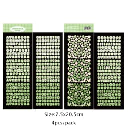 SKYSONIC Number & Letter Series Full Set Journal Stickers Decor Scrapbooking Materials Stationery Postcards Sticker Suppli