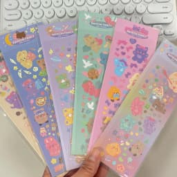 SKYSONIC Number & Letter Series Full Set Journal Stickers Decor Scrapbooking Materials Stationery Postcards Sticker Suppli