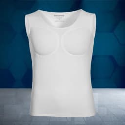 Men Body Shaper Fake Muscle Enhancers ABS Invisible Pads Top Cosplay Chest Shirts Soft Protection Fitness Muscular Undershirt