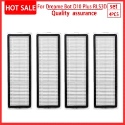 For Accessories Dreame Bot D10 Plus RLS3D Robot Vacuum Cleaner Hepa Filter Mop Main Side Brush Dust Bag Replacement Parts
