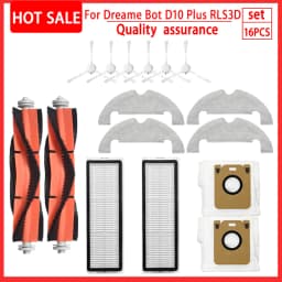 For Accessories Dreame Bot D10 Plus RLS3D Robot Vacuum Cleaner Hepa Filter Mop Main Side Brush Dust Bag Replacement Parts