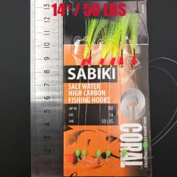 Lunker Sabiki Lure Flasher Rig Hook Soft Bait Luminous Eel Glow Dark Mackerel Fishing Snapper Mulloway Flathead Mullet Shark