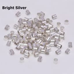 500Pcs Brass Tube Crimp End Beads ColumnCord Cover Tips End Platinum for DIY Craft Jewelry Making