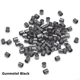 500Pcs Brass Tube Crimp End Beads ColumnCord Cover Tips End Platinum for DIY Craft Jewelry Making