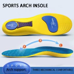 Sport Insoles for Shoes Sole Shock Absorption Deodorant Breathable Cushion Running Insoles for Feet Man Women Orthopedic Insoles