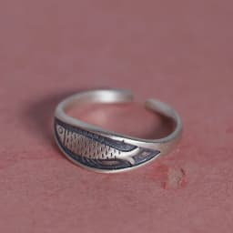 925 Sterling Silver Geometric Unique Fish Retro Rings for Women Bohemian Adjustable Open Vintage Ring For Party Birthday Gift