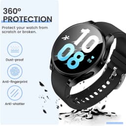 Case for Samsung Galaxy Watch 4 5 6 7 40mm 44mm Protector Cover Coverage Silicone TPU Bumper Screen Protection Full Accessories