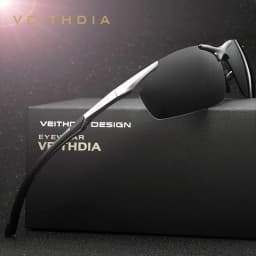 VEITHDIA Brand Designer Men's Sunglasses Aluminum Magnesium Polarized UV400 Sun Glasses Cycling Sports Male Outdoor Eyewear 6592