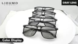 Brand Rivet Square Photochromic Sunglasses Men Polarized Women Driving Sun Glasses Day Night Vision Anti-Glare zonnebril heren