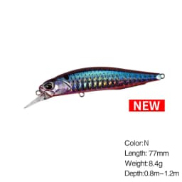 Minnow Fishing Lure Wobbler Rozante 77SP Long Cast Hover Swaying Lure Jerkbait Artificial Bait Culter 77mm/63mm Alburnus Bait