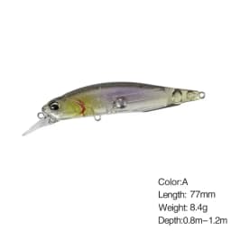 Minnow Fishing Lure Wobbler Rozante 77SP Long Cast Hover Swaying Lure Jerkbait Artificial Bait Culter 77mm/63mm Alburnus Bait