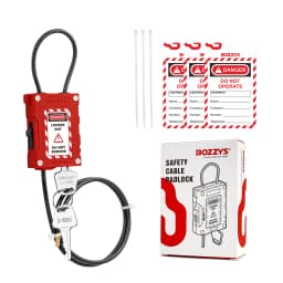 Adjustable Steel Cable Lock with 3 Keys Aluminum Alloy Padlock for Bicycle Locker Gate Toolbox Outdoor Equipment