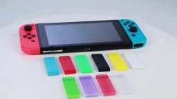 2023 Hot 1PC For Nintendo Switch Console Back Bracket NS Back Cover Support Tripod Durable White Blue ABS Material Phone Holder