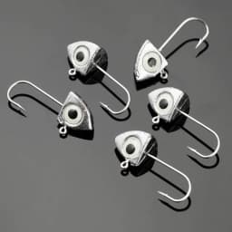 JOHNCOO 8pcs Luminous 3D Eye Jig Head Fishing Hooks 2g 3g 4g 6g Jig Head Ice Bass Carp Fishing Jig Soft Lure Bass Fishing