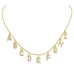 Personalized Initial Name Necklace Stainless Steel Women Alpahbet Letter Pendant ,Initial Collar Statement Charms Gift