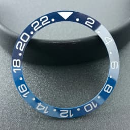 Sloping 38mm*30.6mm Ceramic Bezel GMT and Diving Watch Insert For 40mm Mens Watch Replace Watch Face Watch Bezel Inserts