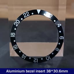 Sloping 38mm*30.6mm Ceramic Bezel GMT and Diving Watch Insert For 40mm Mens Watch Replace Watch Face Watch Bezel Inserts